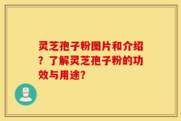 靈芝孢子粉圖片和介紹？了解靈芝孢子粉的功效與用途？