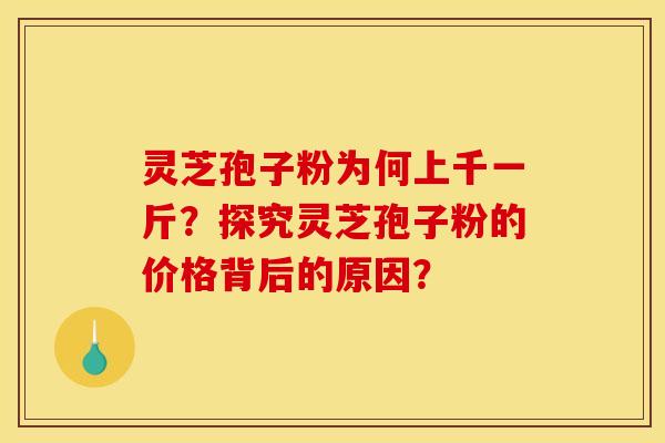 靈芝孢子粉為何上千一斤？探究靈芝孢子粉的價格背后的原因？