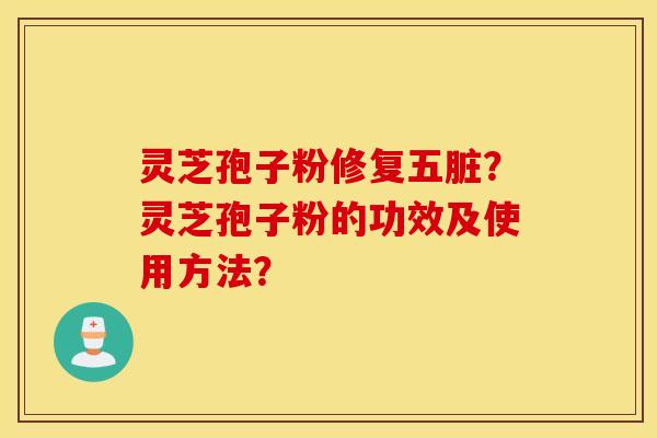 靈芝孢子粉修復五臟？靈芝孢子粉的功效及使用方法？