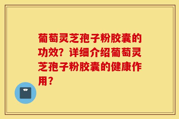 葡萄靈芝孢子粉膠囊的功效？詳細介紹葡萄靈芝孢子粉膠囊的健康作用？