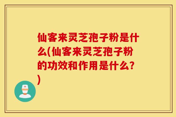 仙客來靈芝孢子粉是什么(仙客來靈芝孢子粉的功效和作用是什么？)