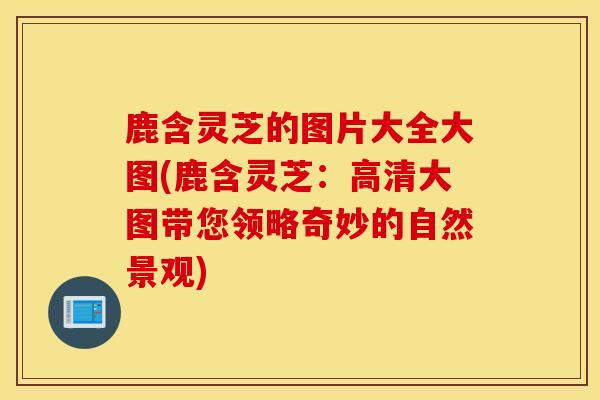 鹿含靈芝的圖片大全大圖(鹿含靈芝：高清大圖帶您領略奇妙的自然景觀)