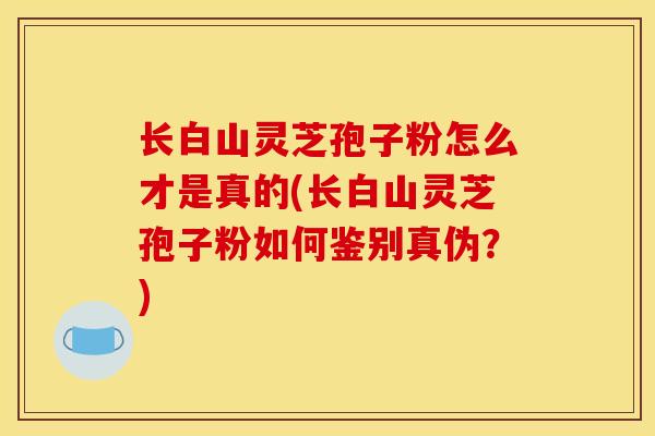 長白山靈芝孢子粉怎么才是真的(長白山靈芝孢子粉如何鑒別真偽？)