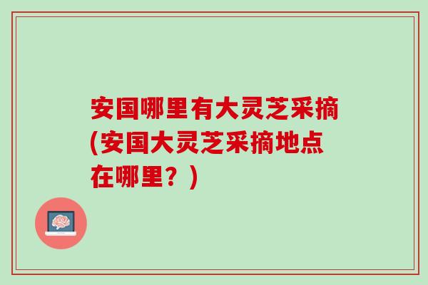 安國哪里有大靈芝采摘(安國大靈芝采摘地點在哪里？)