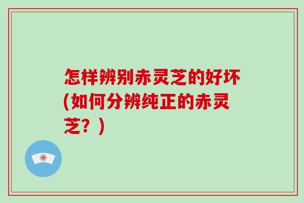 怎樣辨別赤靈芝的好壞(如何分辨純正的赤靈芝？)