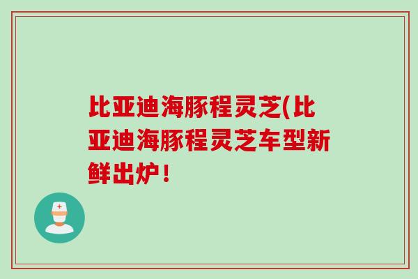 比亞迪海豚程靈芝(比亞迪海豚程靈芝車型新鮮出爐！